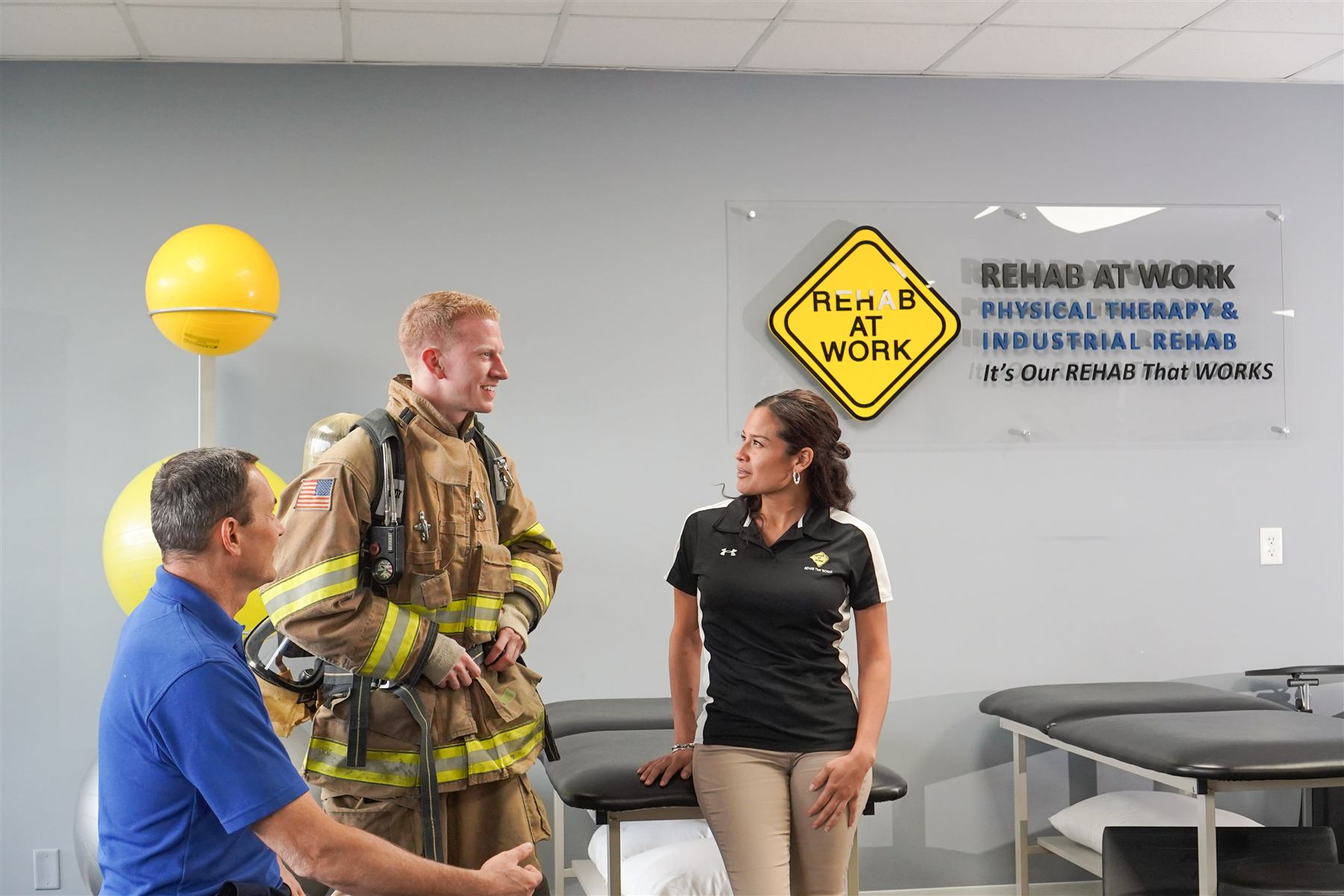 Firefighter and clinicians — Frederick